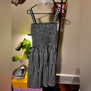 Gingham Midi Dress